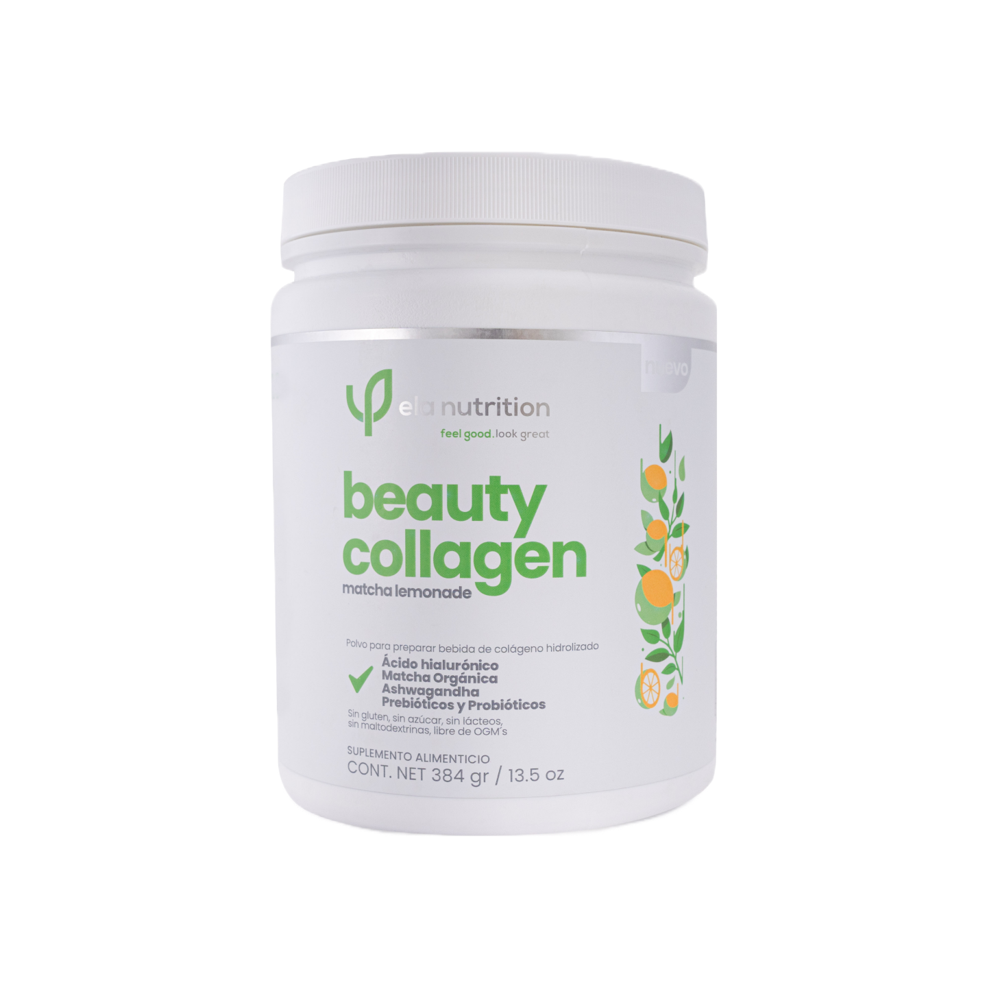 Ela Nutrition Beauty Collagen Matcha Lemonade, 384 gr