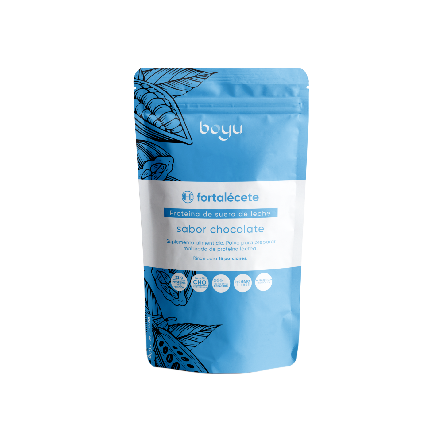 Proteína Láctea sabor Chocolate Boyú 500g -boyu.store-