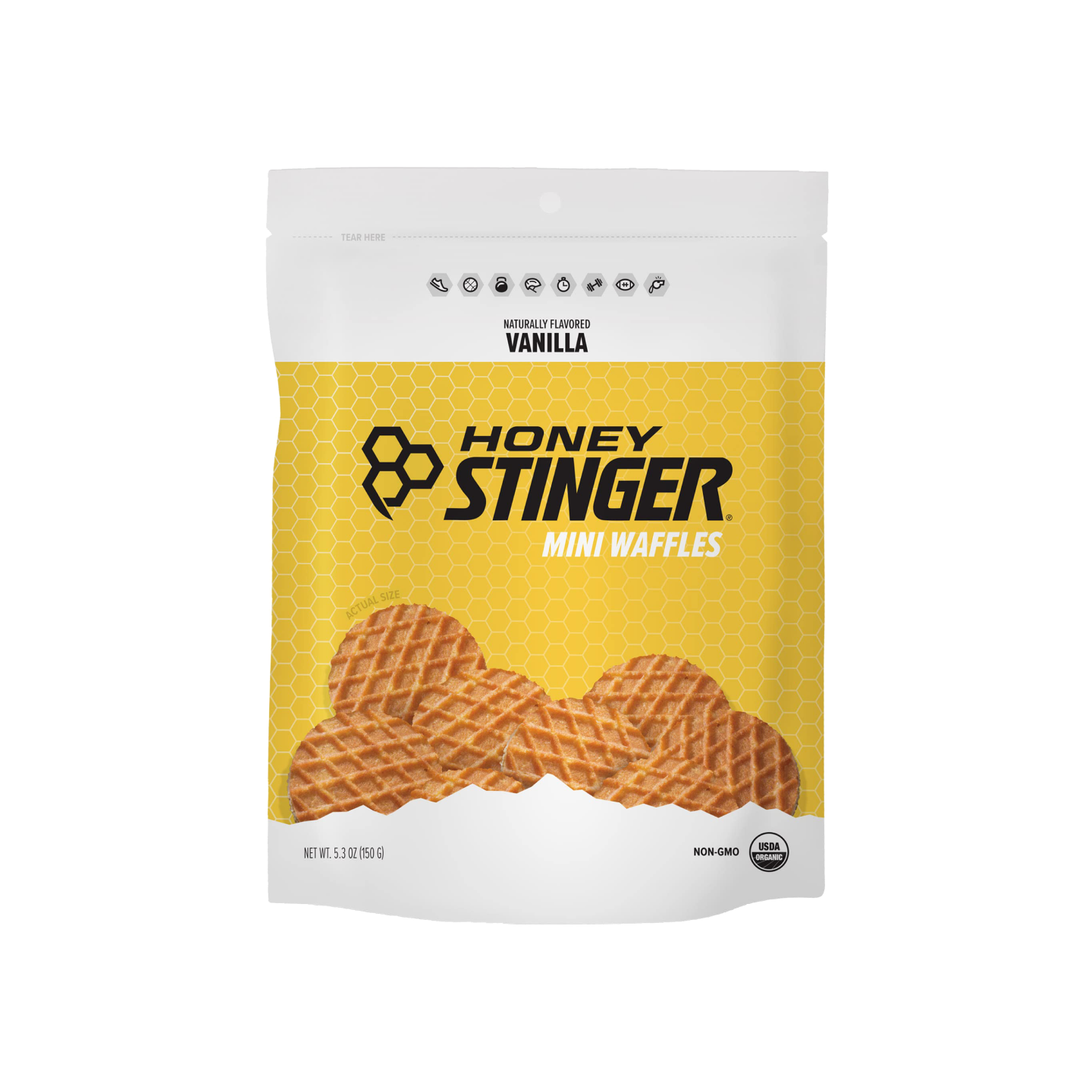 Waffles con Miel sabor Vainilla Honey Stinger (30gr x 16 Pack) -boyu.store-