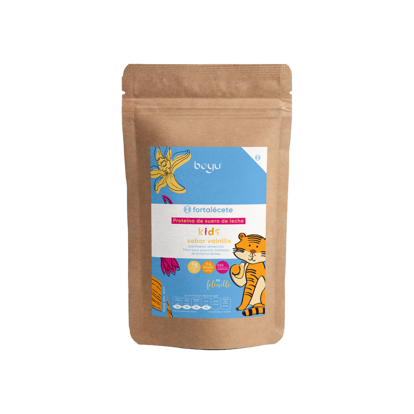 Proteína Láctea para Niños sabor Vainilla Boyú 500g -boyu.store-
