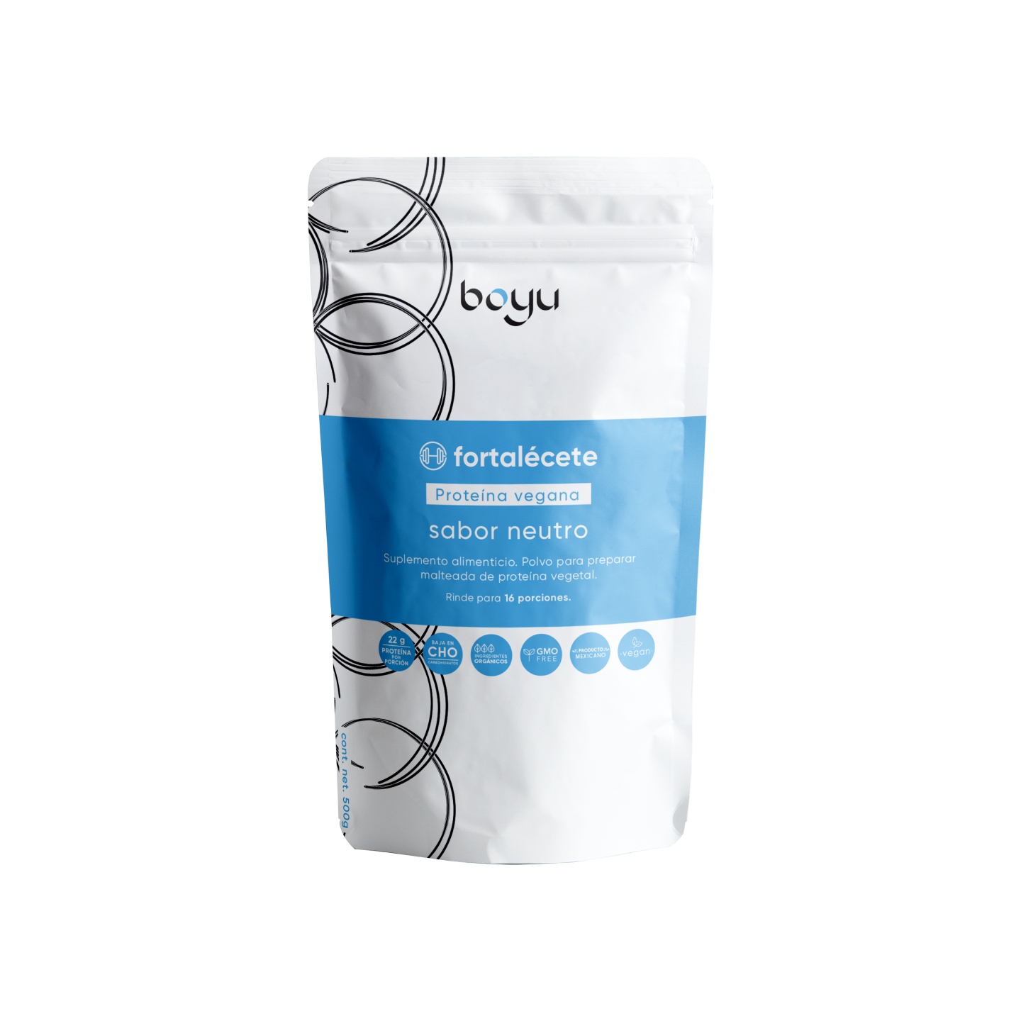 Proteína Vegana Neutra Boyú 500g -boyu.store-