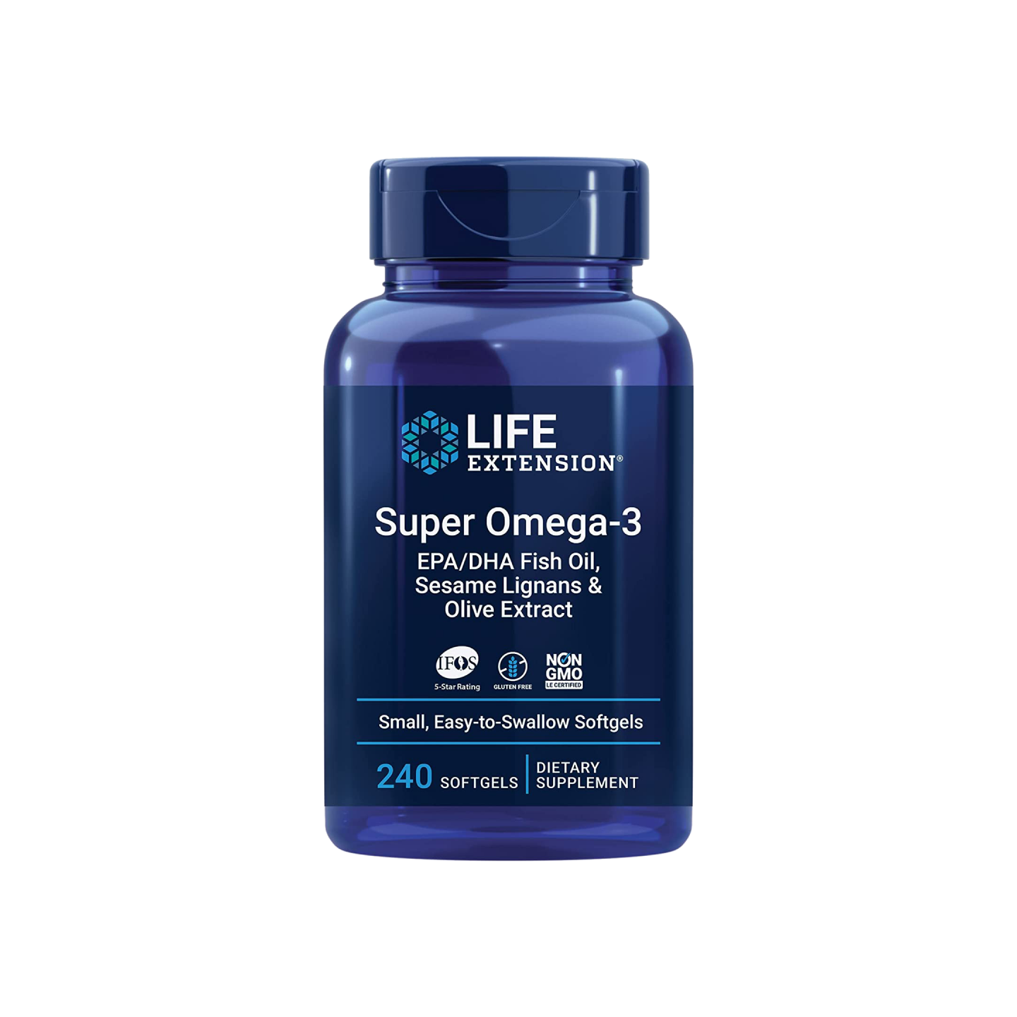 Life Extension Super Omega-3 EPA/DHA Aceite de Pescado, 240 cápsulas