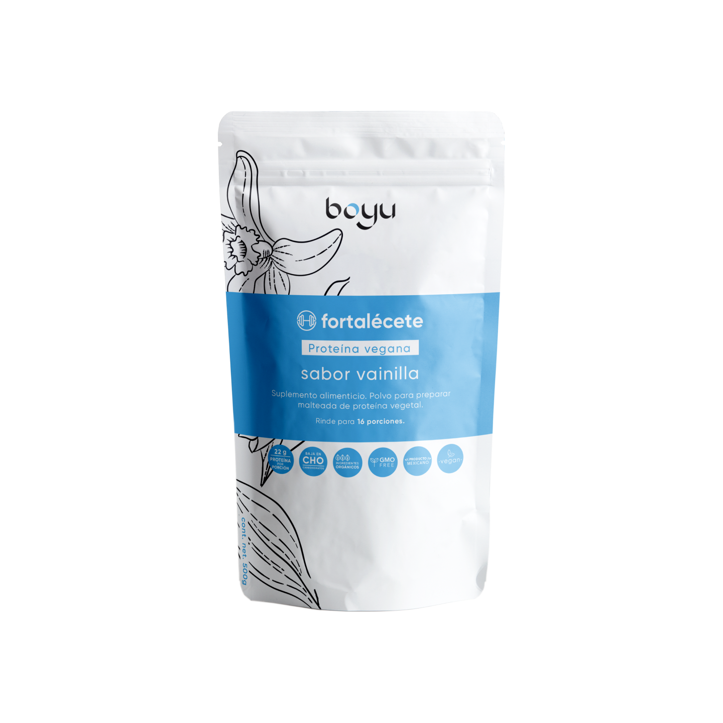 Proteína Vegana sabor Vainilla Boyú 500g -boyu.store-