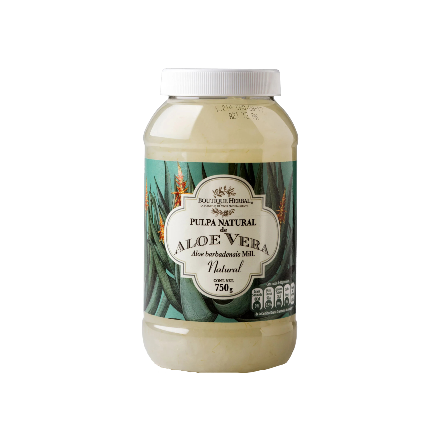 Boutique Herbal Aloe Vera Pulpa, 750 gramos